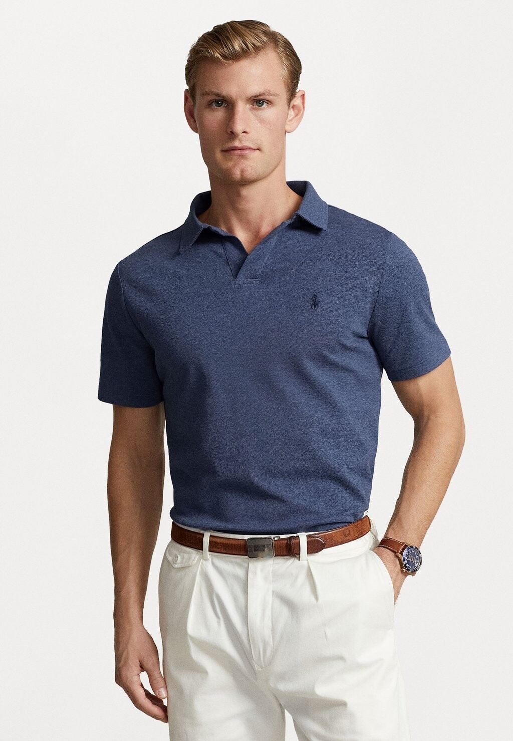 

Рубашка-поло SHORT SLEEVE Polo Ralph Lauren, цвет refined navy