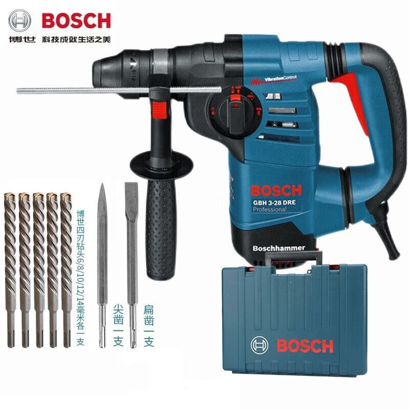 Перфоратор Bosch GBH3-28DRE, 800W + сверла