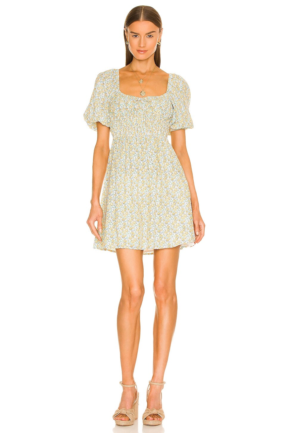 

Платье мини FAITHFULL THE BRAND Sylvie, цвет Sabinosa Floral Print