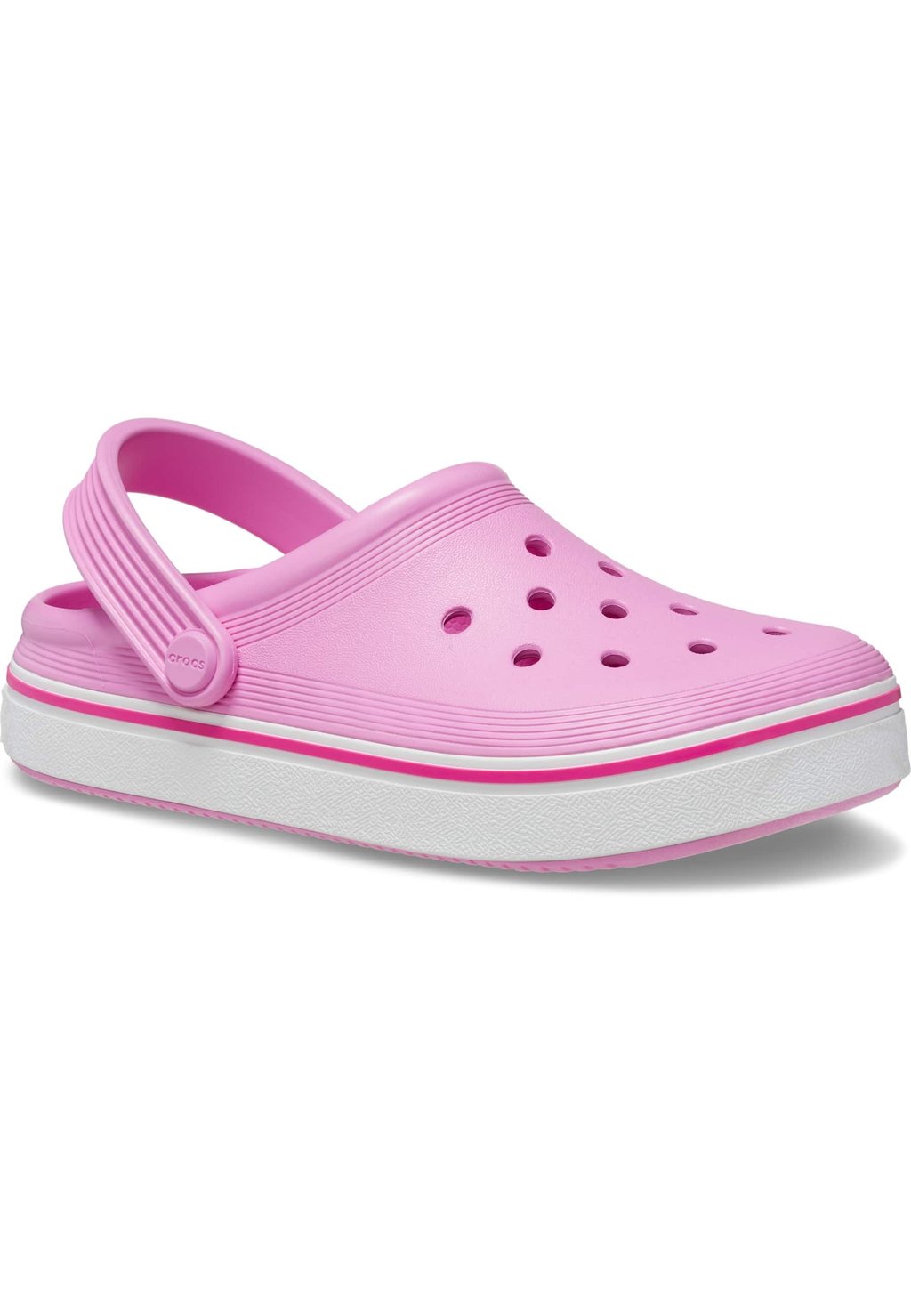 цена Сандалии OFF COURT Crocs, цвет taffy pink