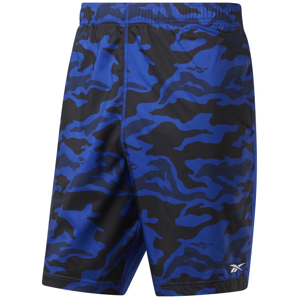 

Брюки Reebok Workout Ready Commercial Printed Short, синий