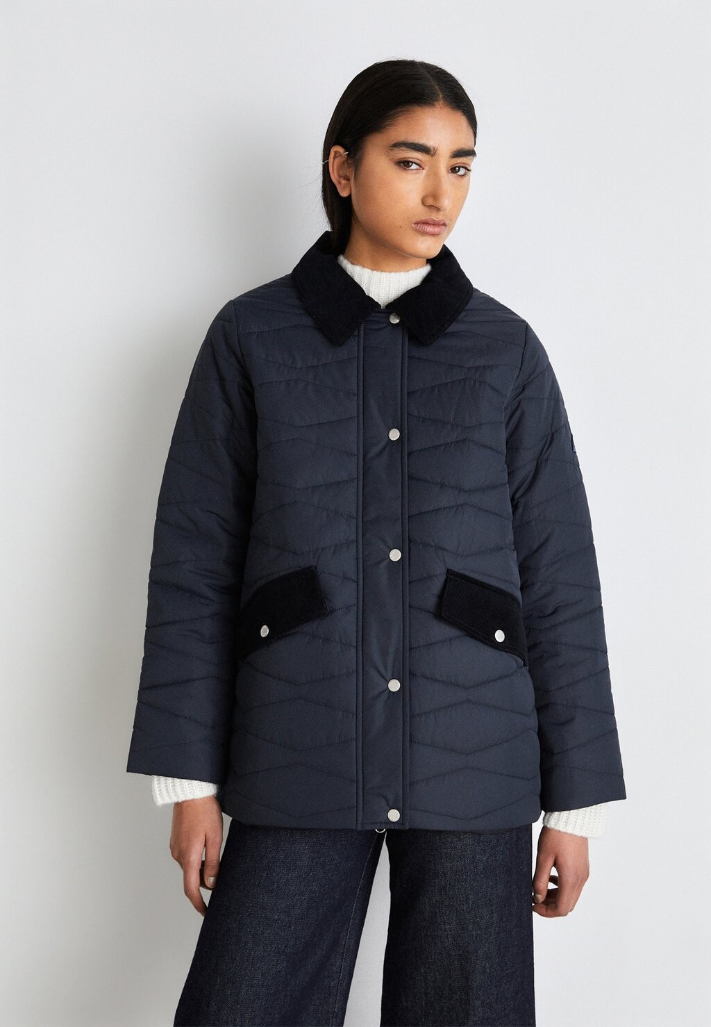 

Короткое пальто BERRYMAN Barbour, военно-морской