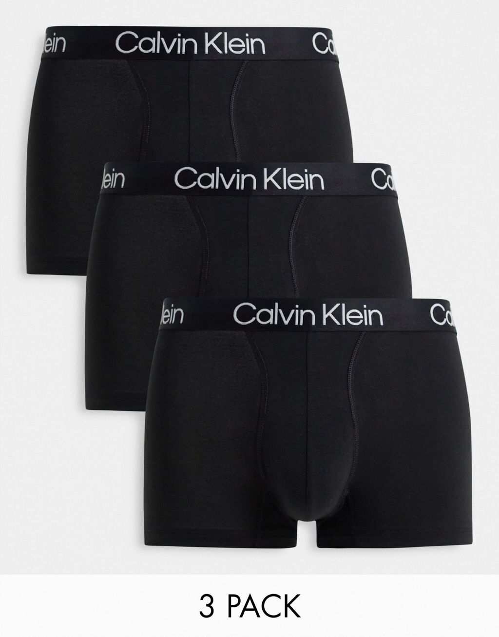 

Черные трусы-стопы Calvin Klein из трех штук