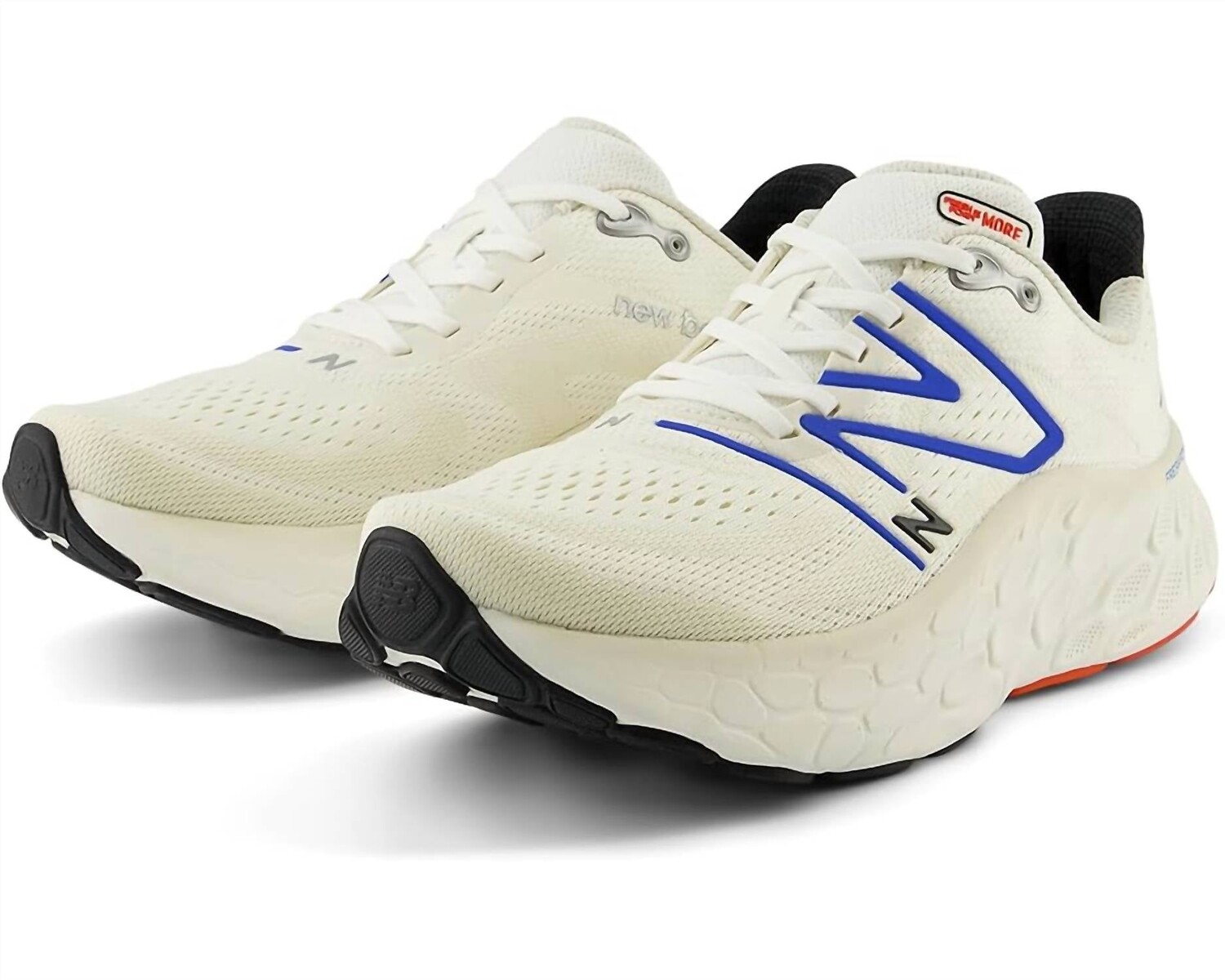 

Мужские кроссовки New Balance Fresh Foam X More V4 (ширина 2E) цвета морской соли / Blue Oasis
