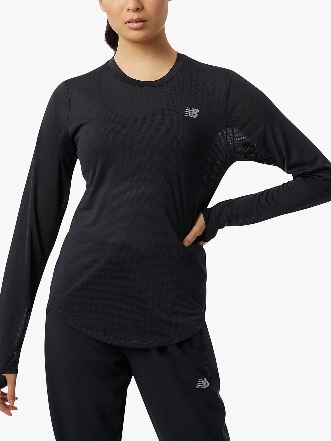 

Беговая футболка New Balance Accelerate с длинными рукавами, черная