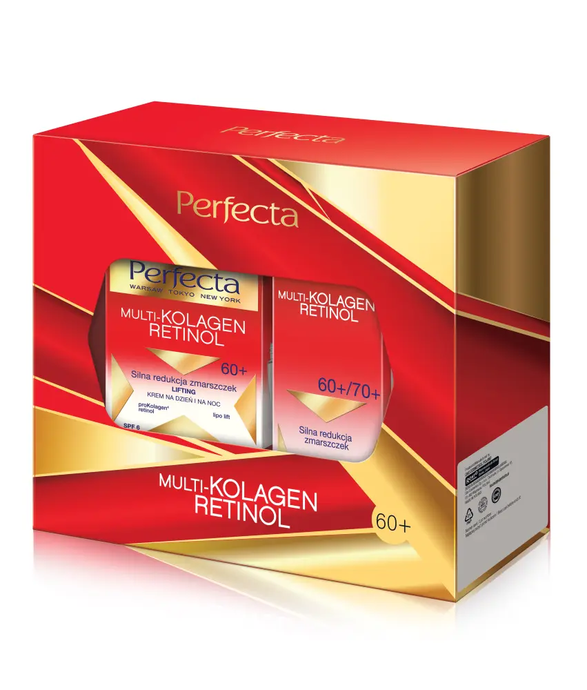 

Набор: крем для лица 60+ на день и ночь Perfecta Multikolagen Retinol, 15 мл