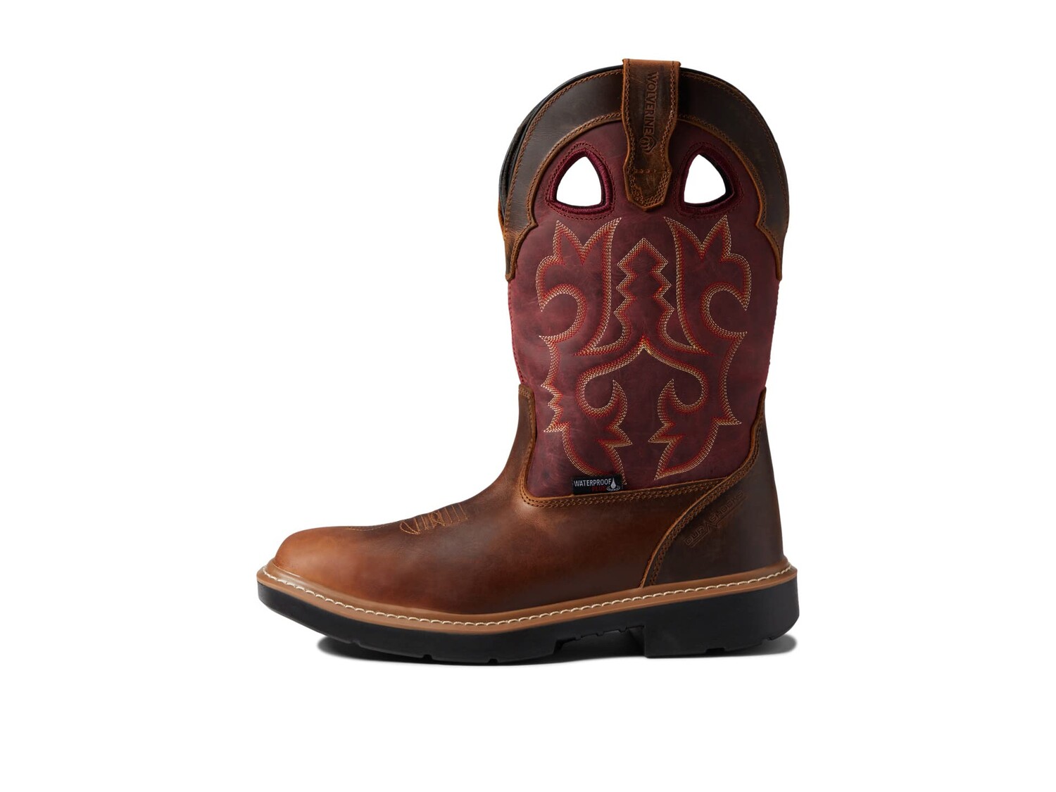 

Ботинки Wolverine Rancher Durashocks Wellington Waterproof Steel Toe, красный