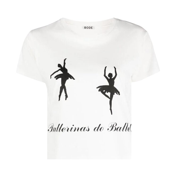 

Футболка Bode Printed Ballerinas 'Cream', кремовый, Бежевый