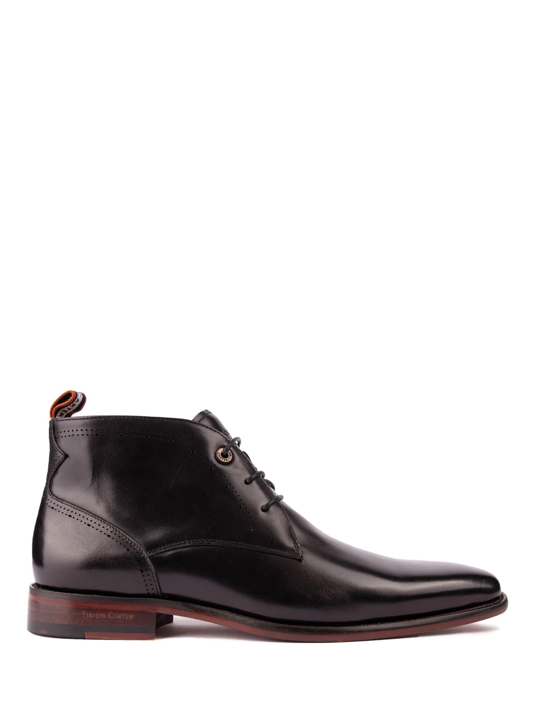 Кожаные ботинки чукка хоп Simon Carter, черный кожаные ботинки чукка daisy simon carter коричневый