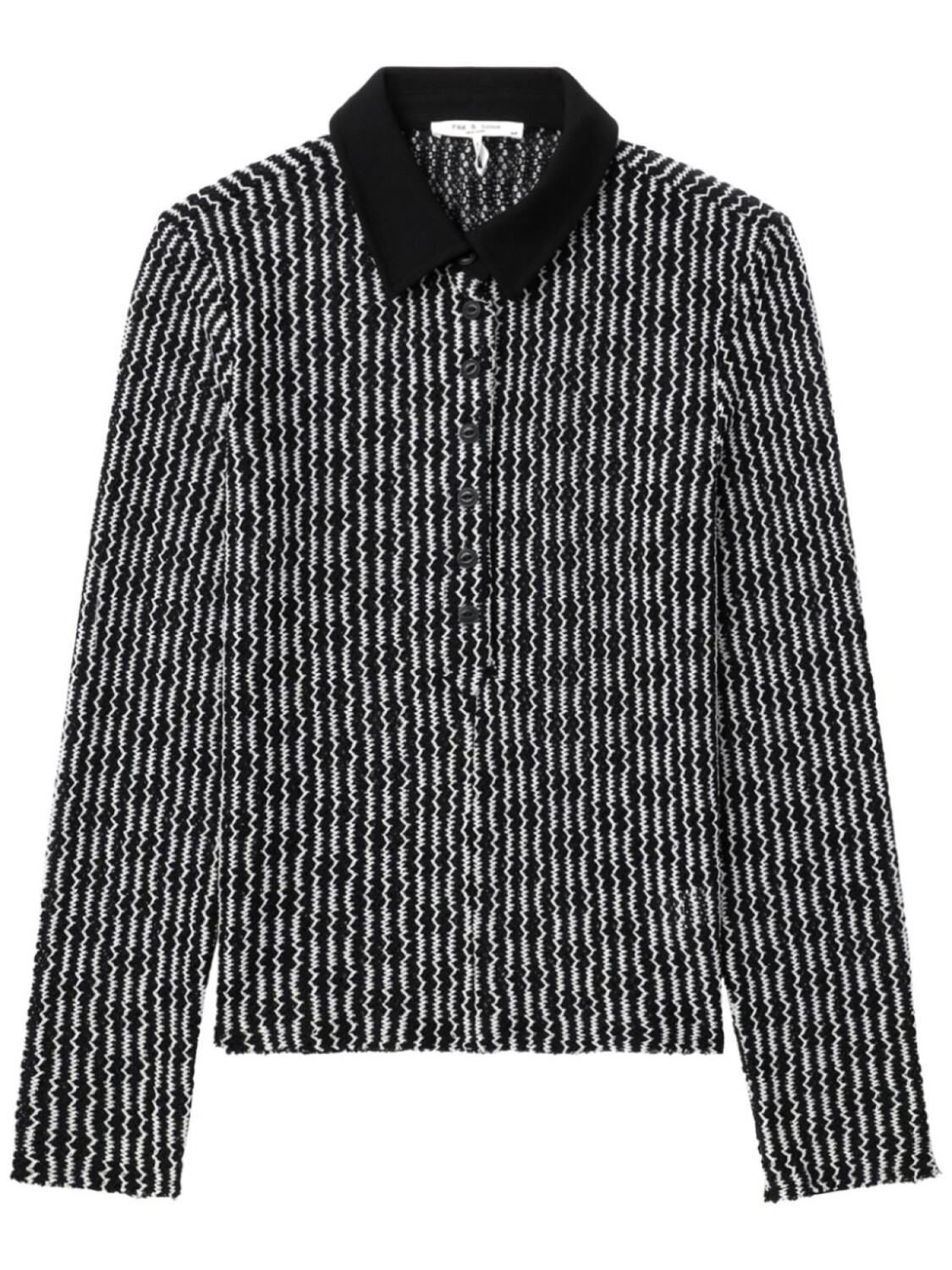 

Rag & bone топ-поло Gigi, черный