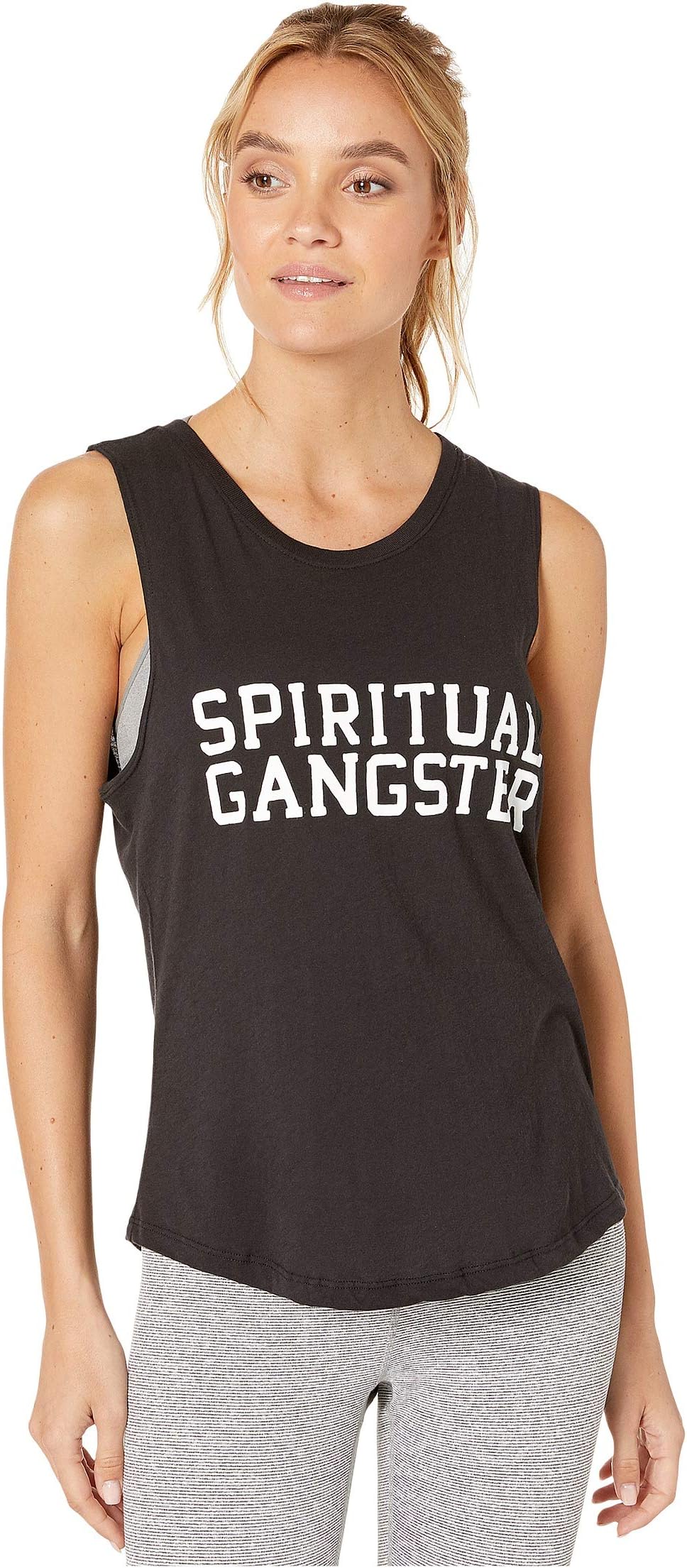 Топ Muscle Tee Spiritual Gangster, цвет Vintage Black 1