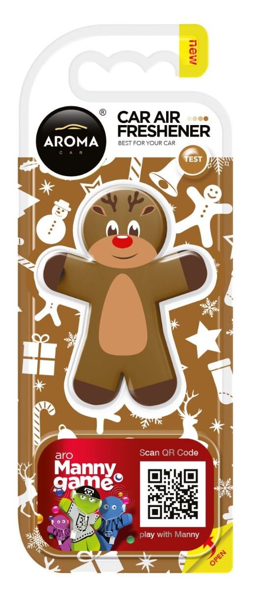 

Ароматическая подвеска в машину Aroma Home Aroma Car Manny Reindeer , 1 шт
