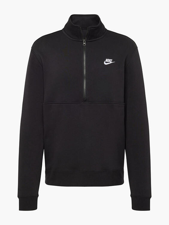 

Длинный рукав на молнии до половины. Nike, черный