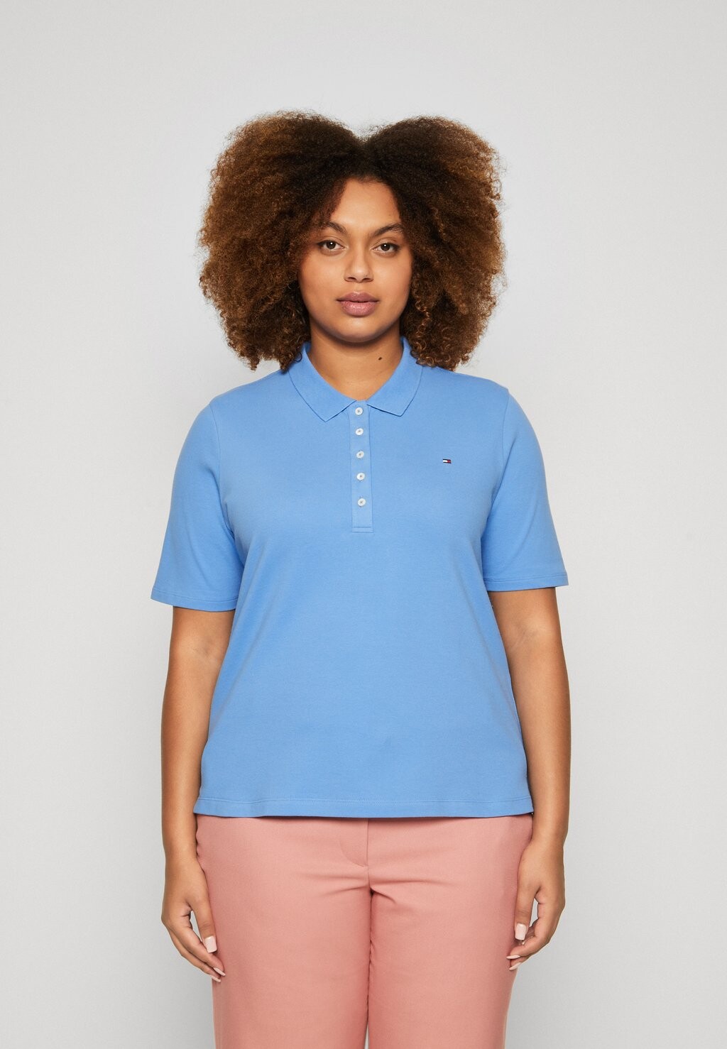 

Поло Tommy Hilfiger, цвет blue spell