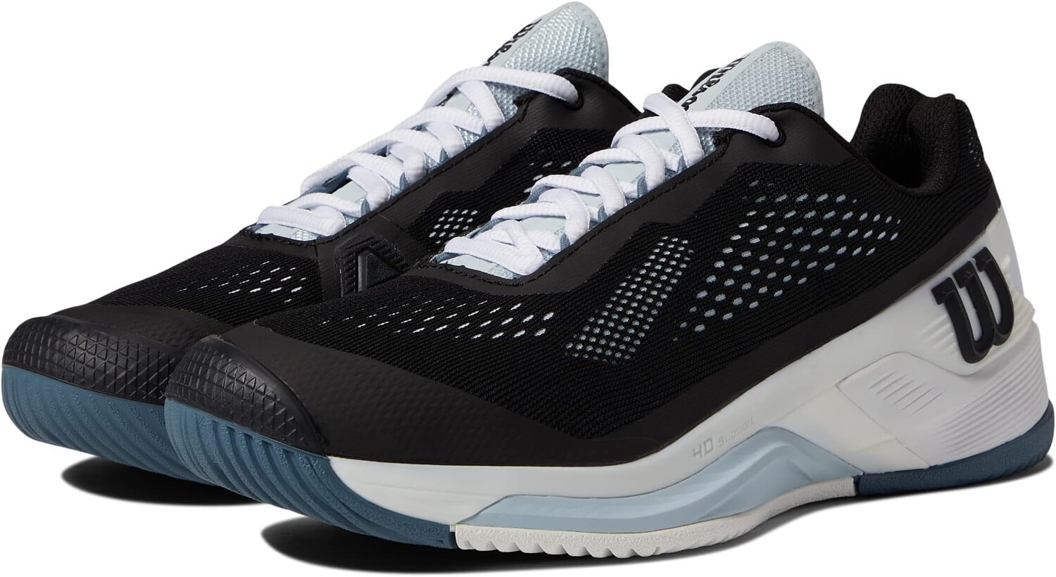 

Кроссовки Rush Pro 4.0 Tennis Shoes Wilson, цвет Black/White/China Blue