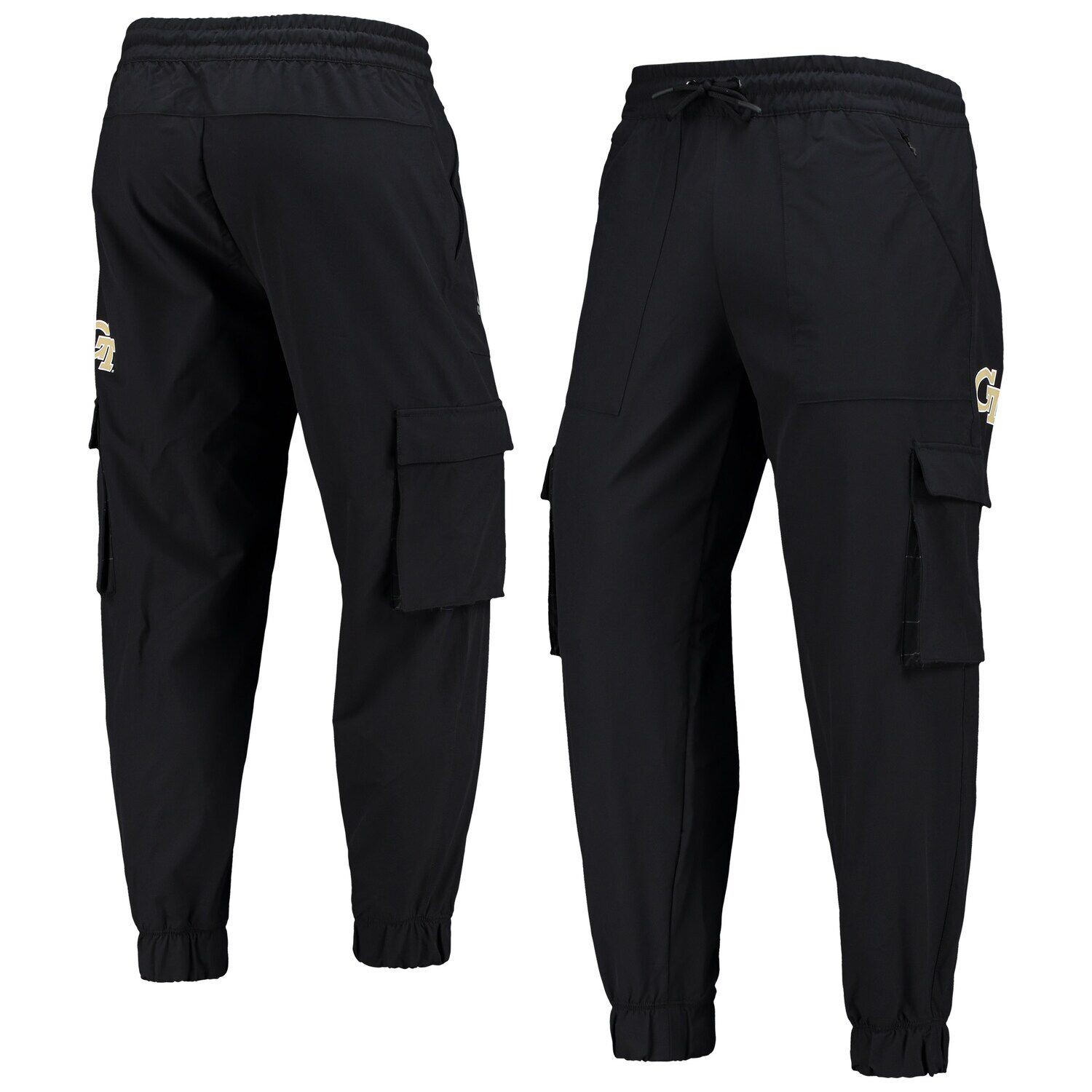 

Мужские черные желтые куртки adidas Georgia Tech, брюки для разминки Playoff Pack