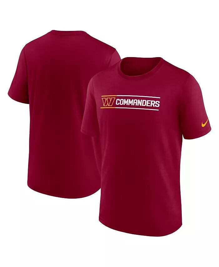 

Мужская бордовая футболка Washington Commanders Exceed Performance Nike, красный