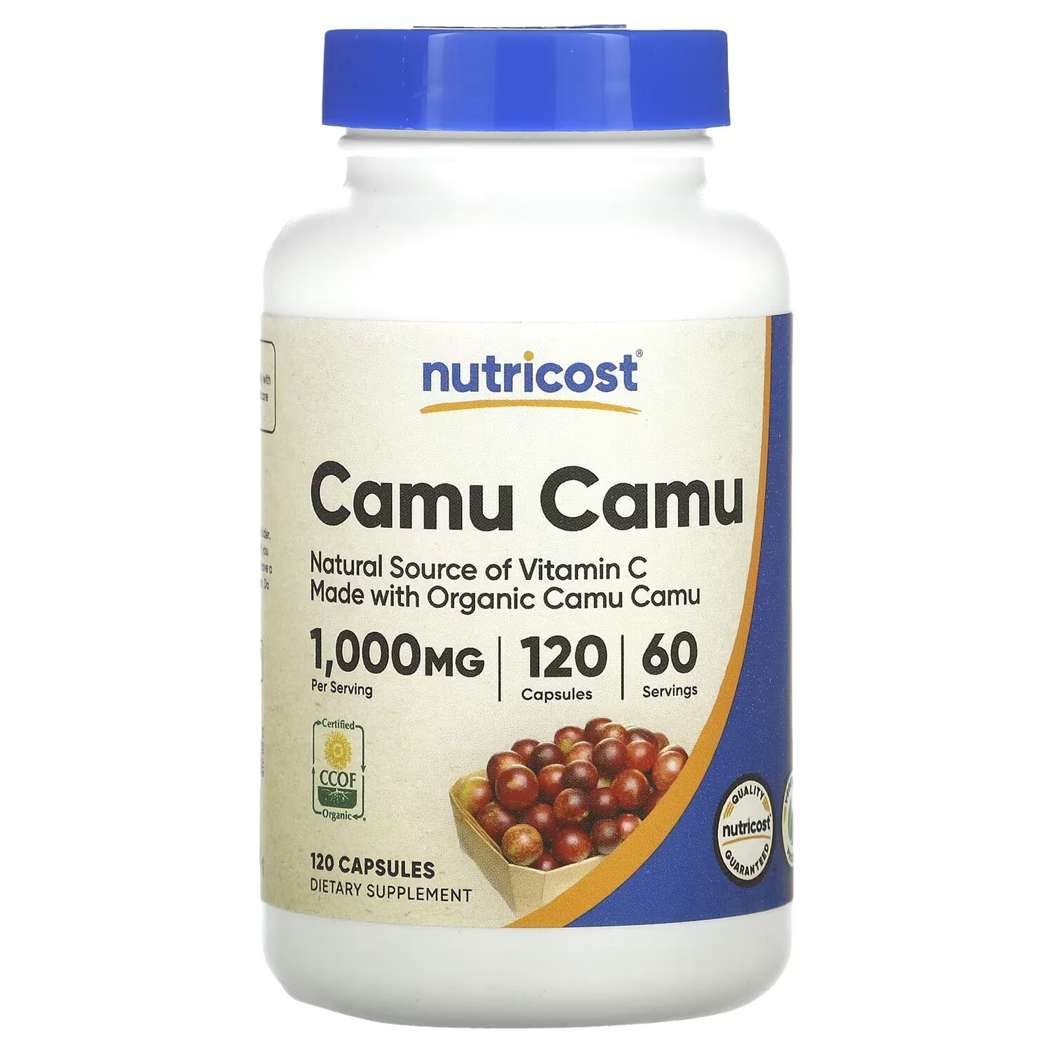 

Nutricost Camu Camu 1000 мг 120 капсул (500 мг на капсулу)