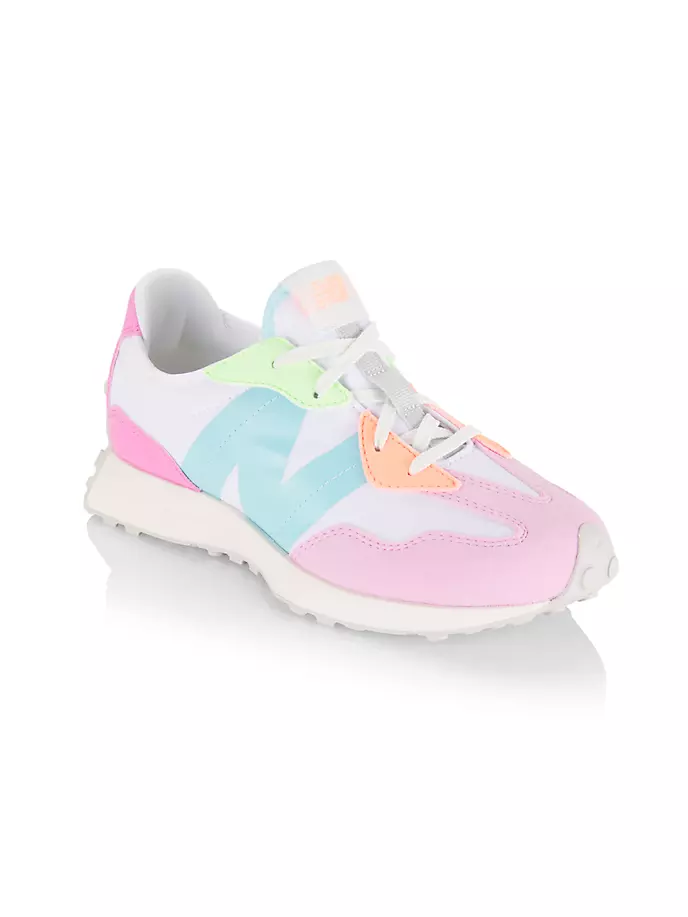 

Низкие кроссовки Little Kid's & Kid's 327 New Balance, цвет raspberry