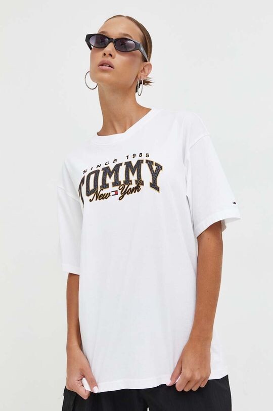 

Хлопковая футболка Tommy Jeans, белый