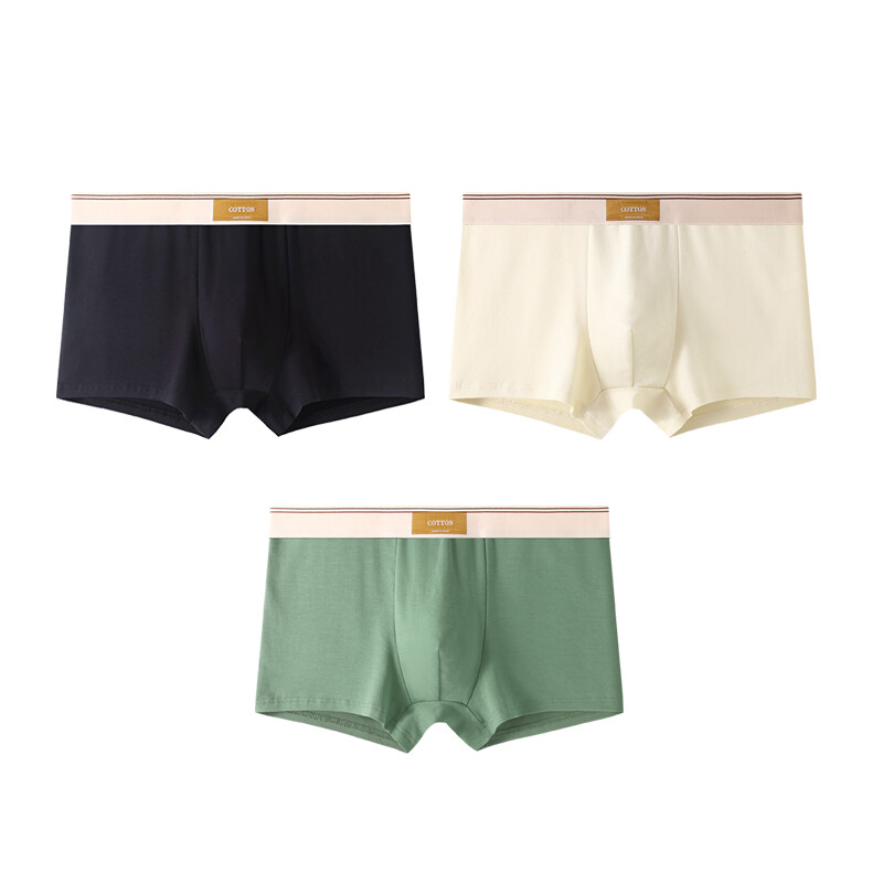 

Sweet Girlfriend Show/Мужские трусы GOSO Fragrant Honey Girlfriend, цвет B354/M combination black + beige + bean green + brown / 4 pieces