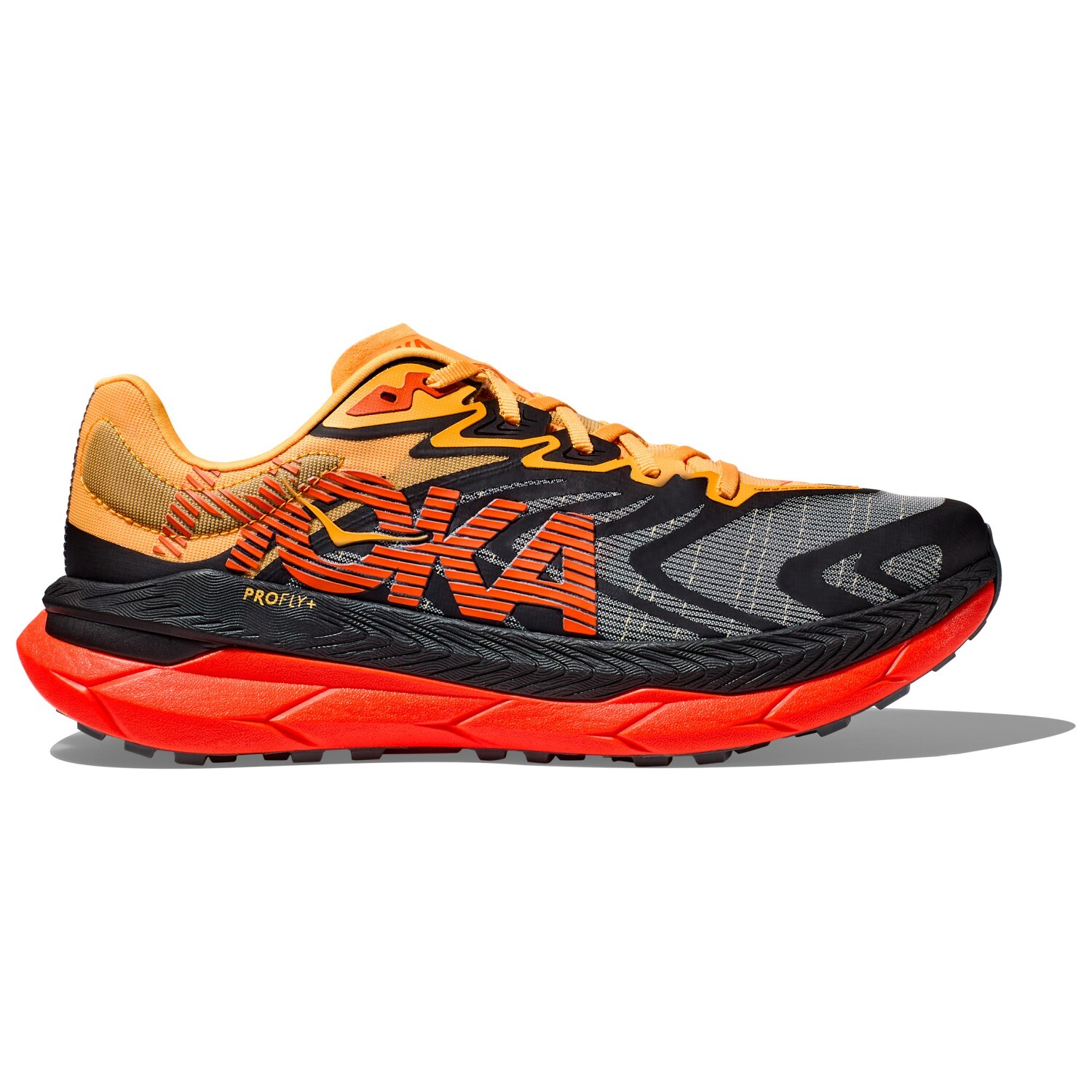 Кроссовки для бега по пересеченной местности Hoka Tecton X 2, цвет Black/Flame