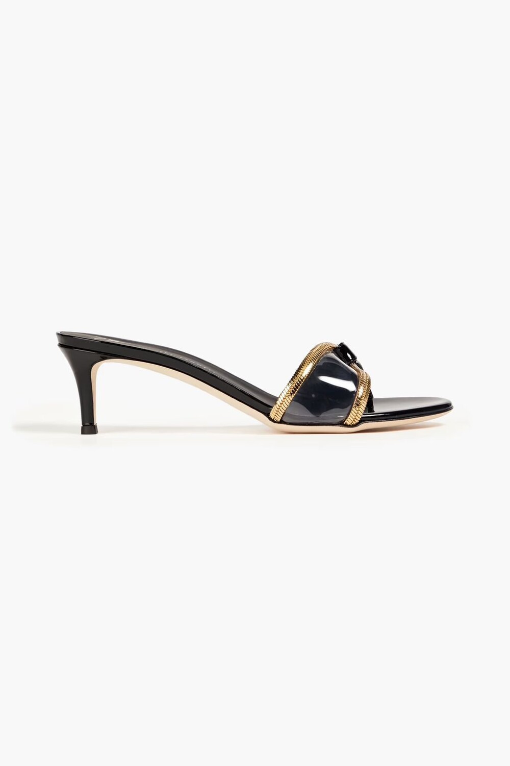 

Мюли GZ Infinity из лакированной кожи с декором Giuseppe Zanotti, черный