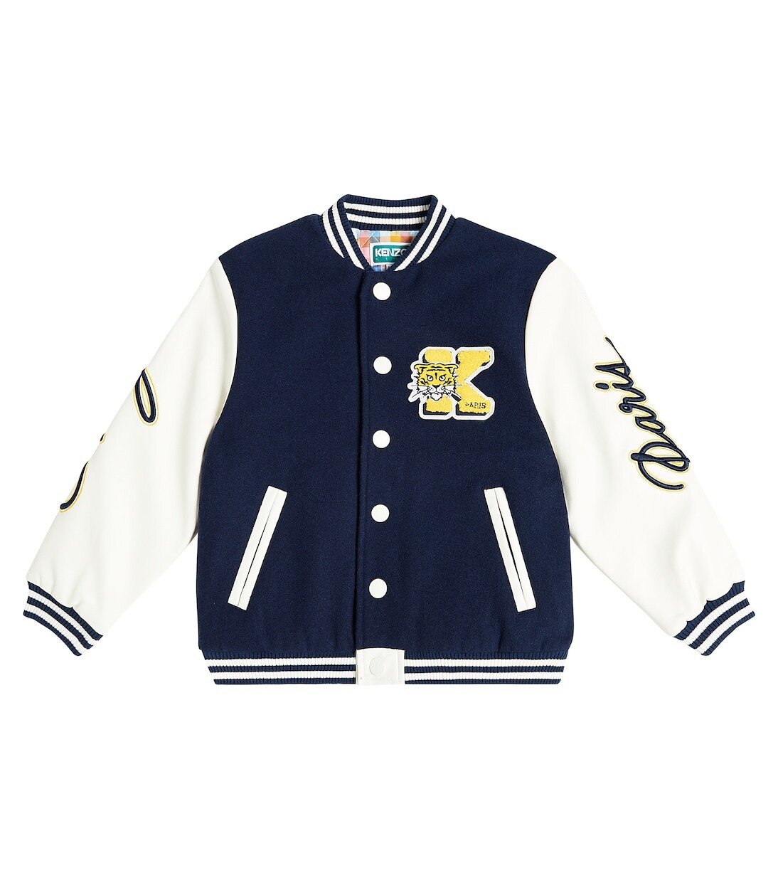 

Университетская куртка из смесовой шерсти Kenzo, синий