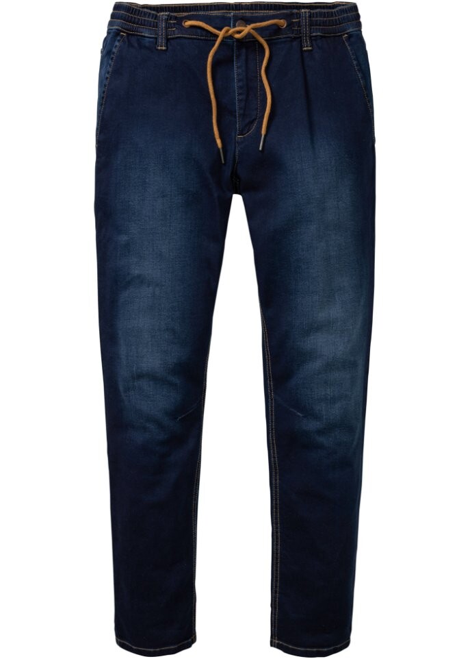 

Джинсы прямого кроя без застежек зауженные John Baner Jeanswear, синий