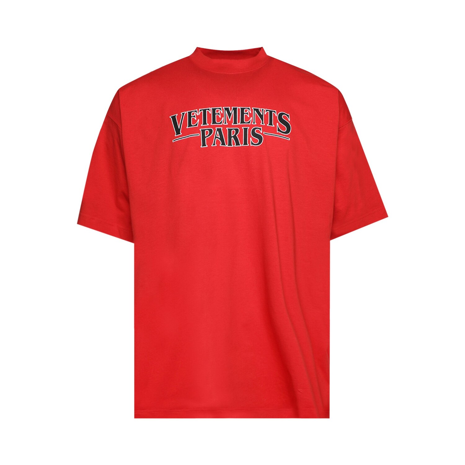 

Футболка с логотипом Vetements Paris, красная, Красный