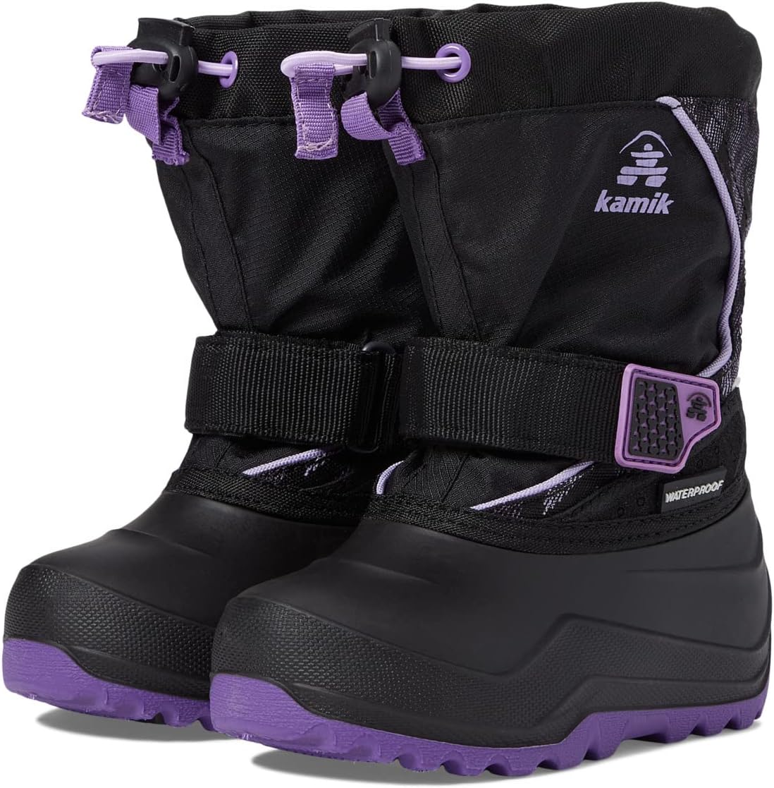 зимние ботинки snowfall p kamik цвет black purple Зимние ботинки Snowfall P Kamik, цвет Black/Purple