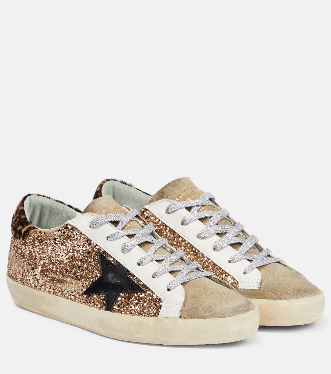 

Кроссовки Super-Star из блестящей кожи Golden Goose, разноцветный