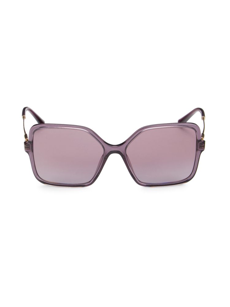 Квадратные солнцезащитные очки 57MM Bvlgari, цвет Amethyst amethyst фиолетовый ежедневники искусств кожа amethyst