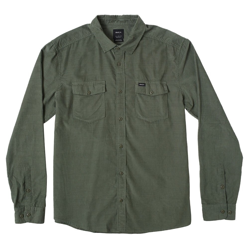 

Рубашка с длинным рукавом Rvca Freeman Cord, зеленый