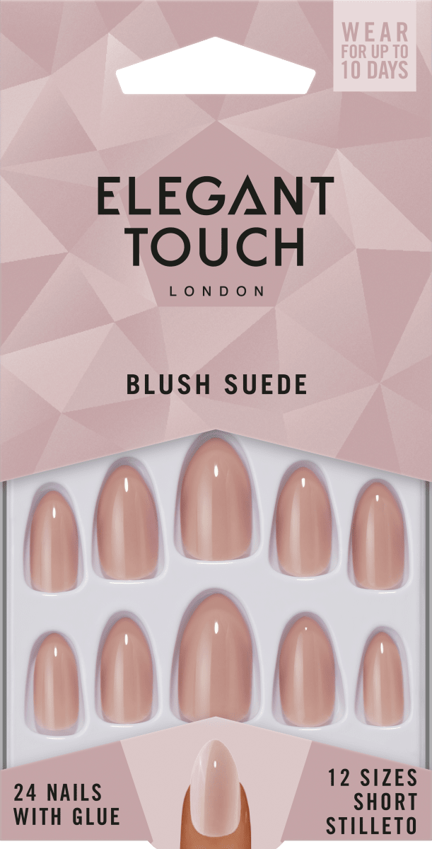цена Накладные ногти Color Nails Blush Suede 1 шт. Elegant Touch