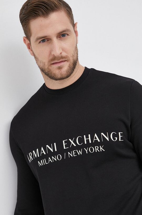 

Толстовка из хлопка 8NZM88.ZJKRZ.NOS Armani Exchange, черный