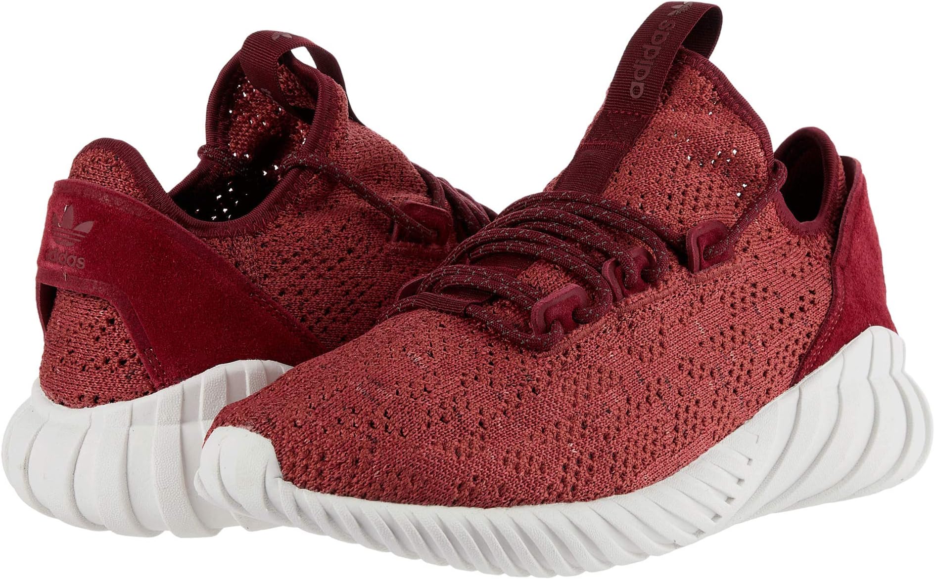 

Кроссовки Tubular Doom Sock Primeknit adidas, цвет Mystery Red/Collegiate Burgundy/Crystal White