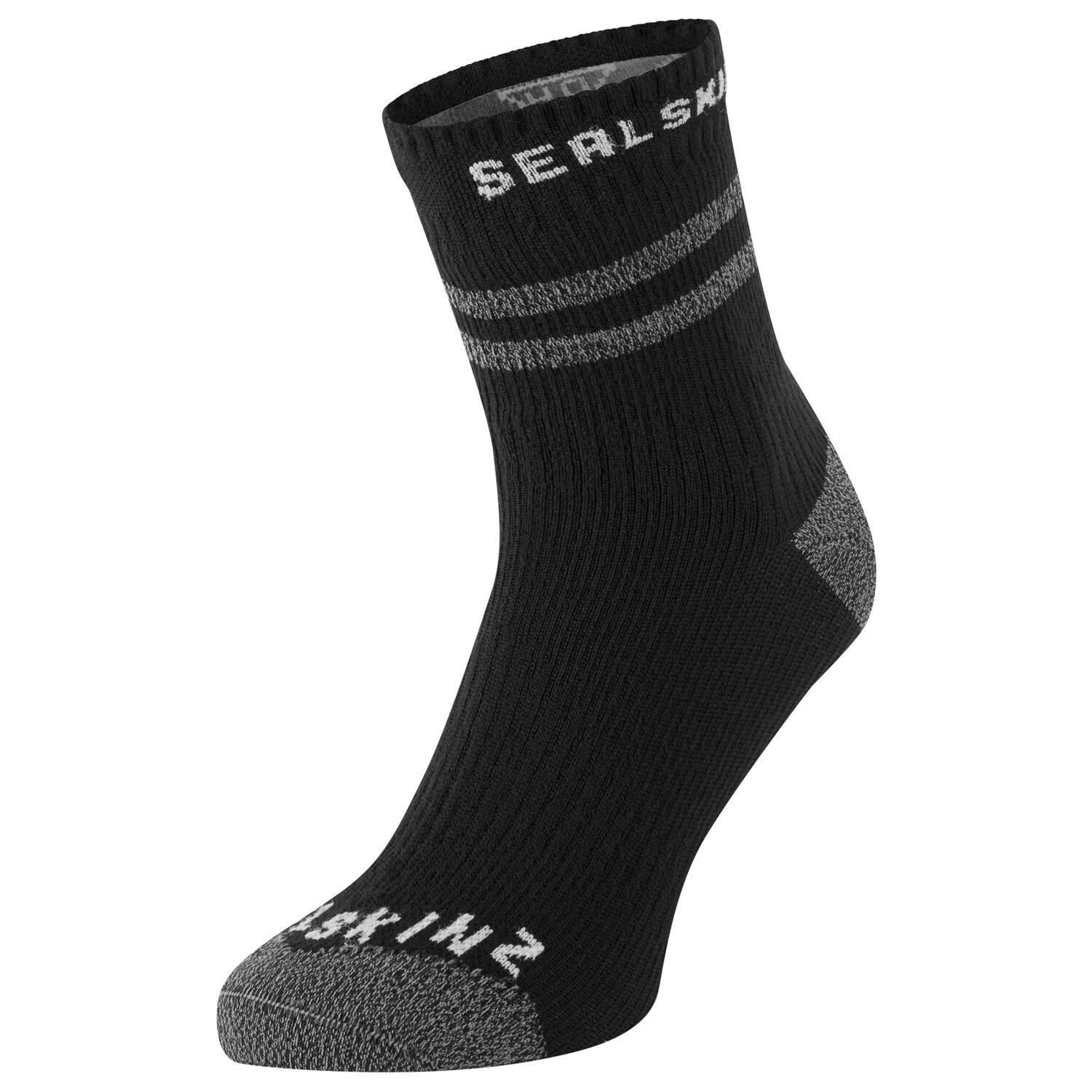 

Велосипедные носки Sealskinz Mautby, цвет Black/Grey