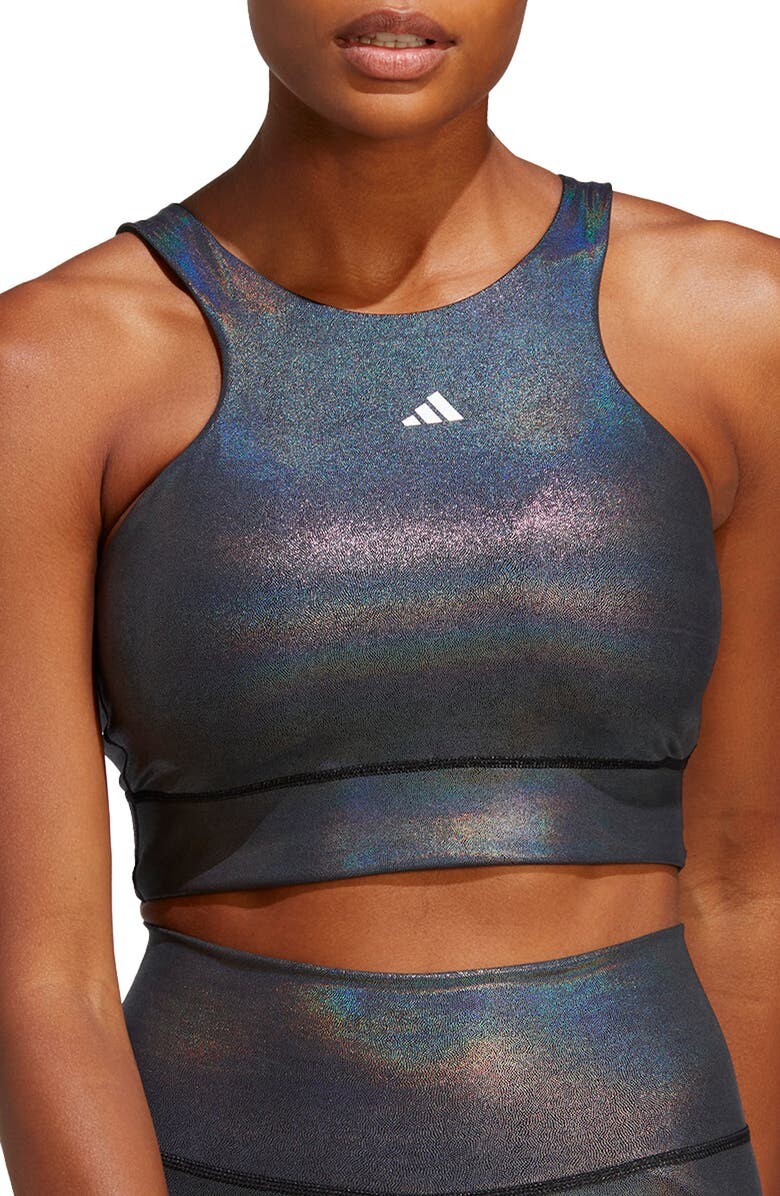 

Удлиненный спортивный бюстгальтер Shimmer ADIDAS