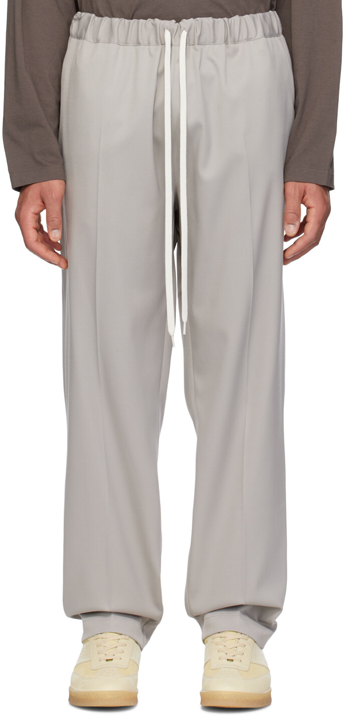 

Серые брюки на кулиске Mm6 Maison Margiela