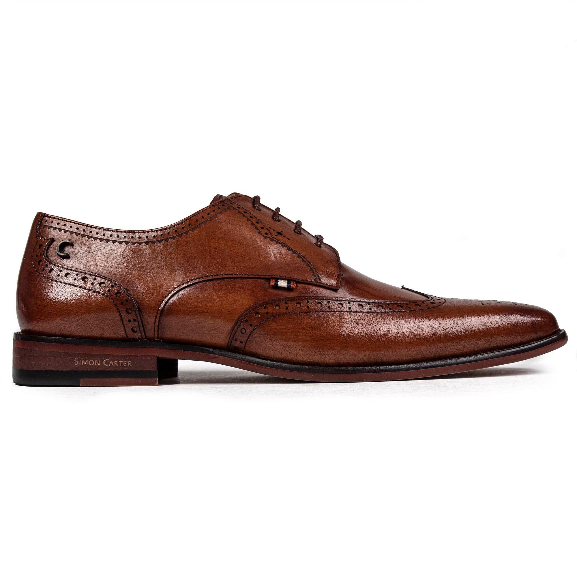 Обувь Бигль SIMON CARTER, коричневый туфли мужские классические кожаные деловые на шнуровке заостренный носок британская мода роскошные ручная работа весна лето 2021