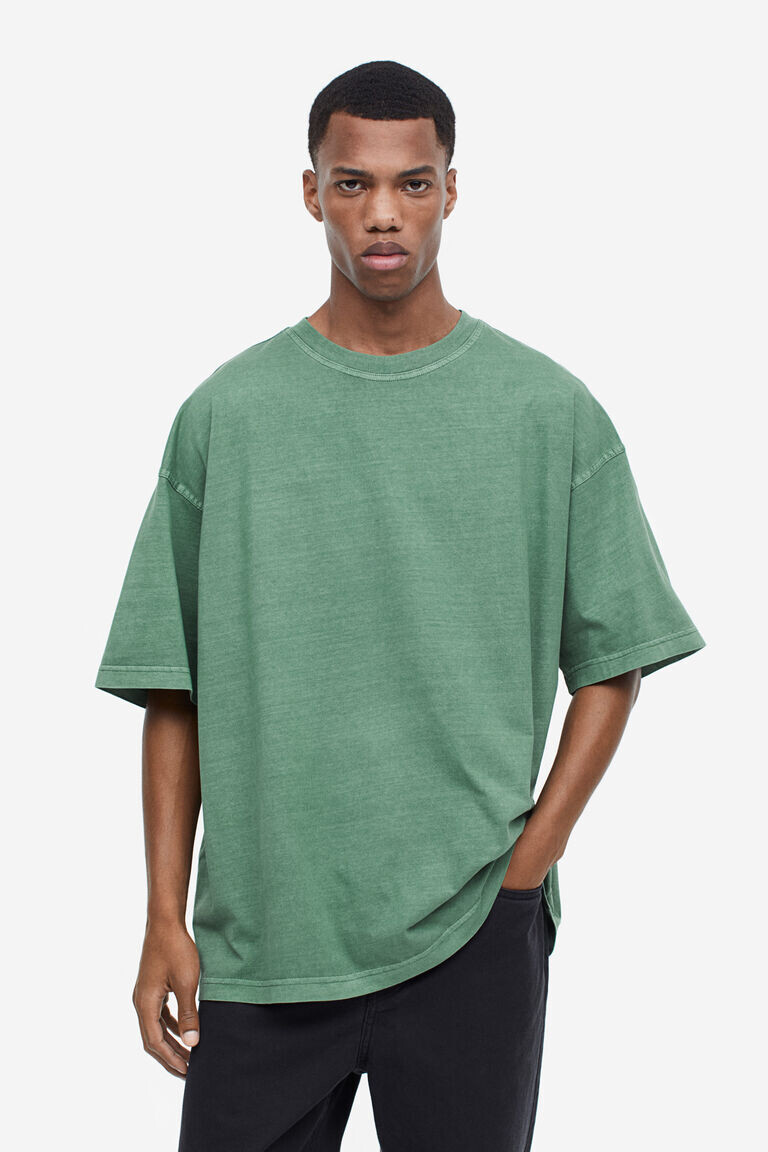 

Футболка оверсайз H&M, зеленый