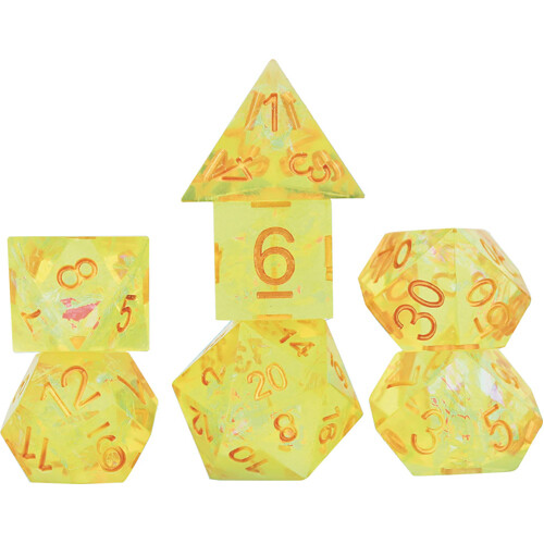 

Игровые кубики Sharp: Yellow Fairy Dice Sets Sirius Dice
