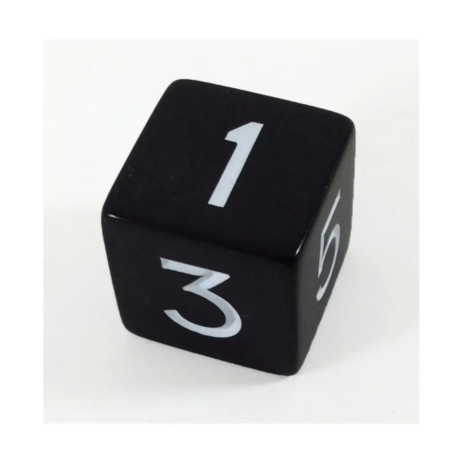 

Джамбо d6 - черный, Dice - Jumbo Opaque (Koplow)