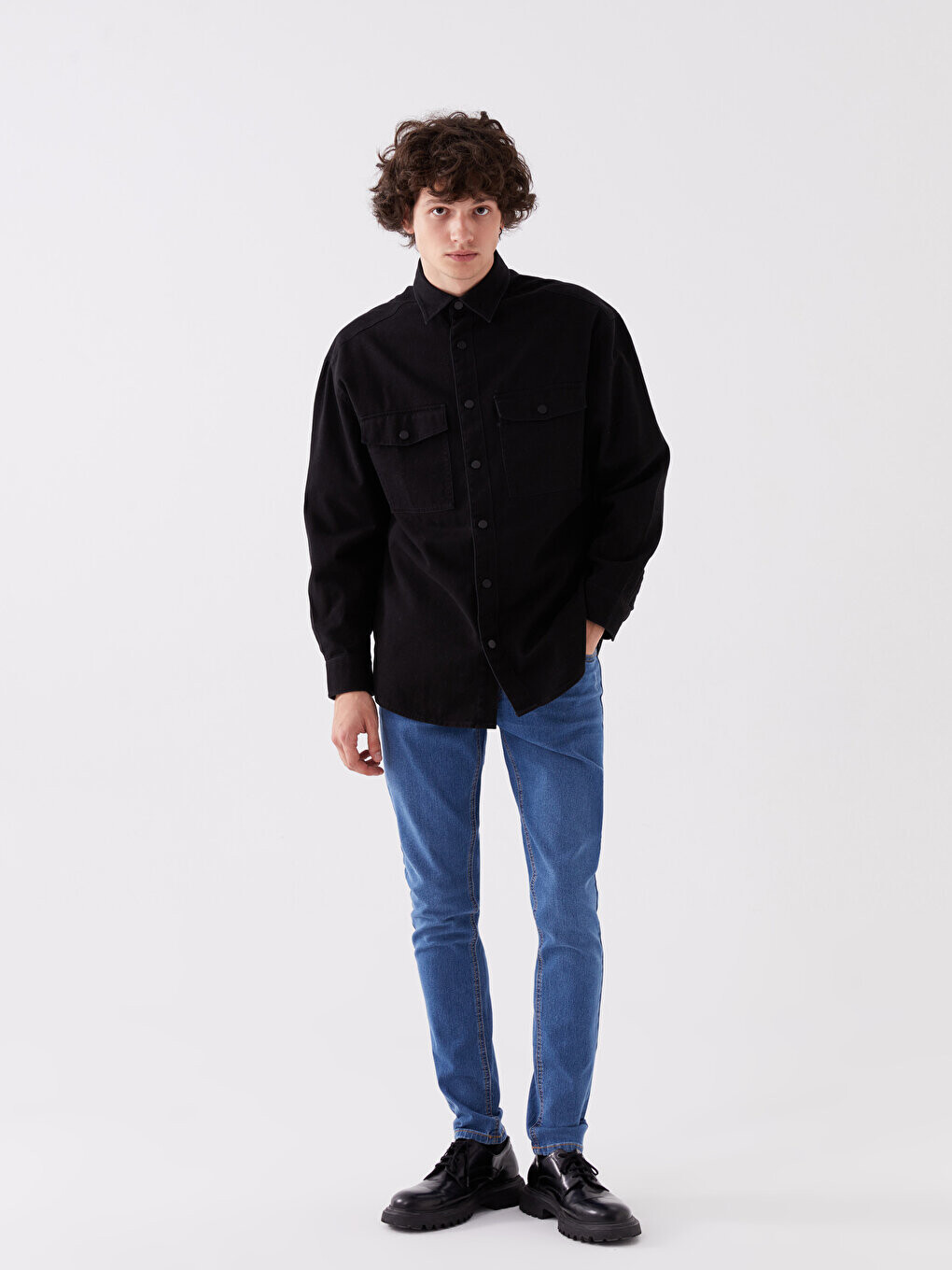 

Мужские джинсовые брюки скинни 760 LCW Jeans, среднее индиго родео