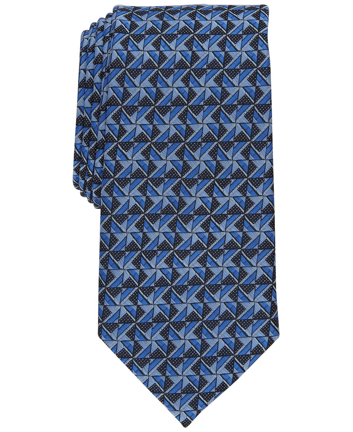 

Мужской классический галстук с геометрическим рисунком Levant Perry Ellis