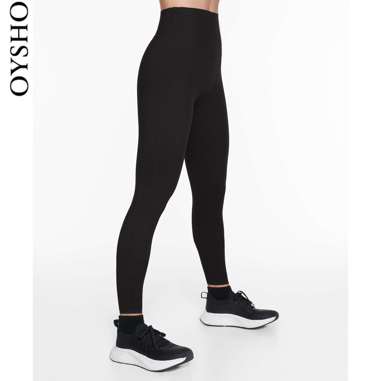 

Брюки спортивная Oysho с высокой талией, черный