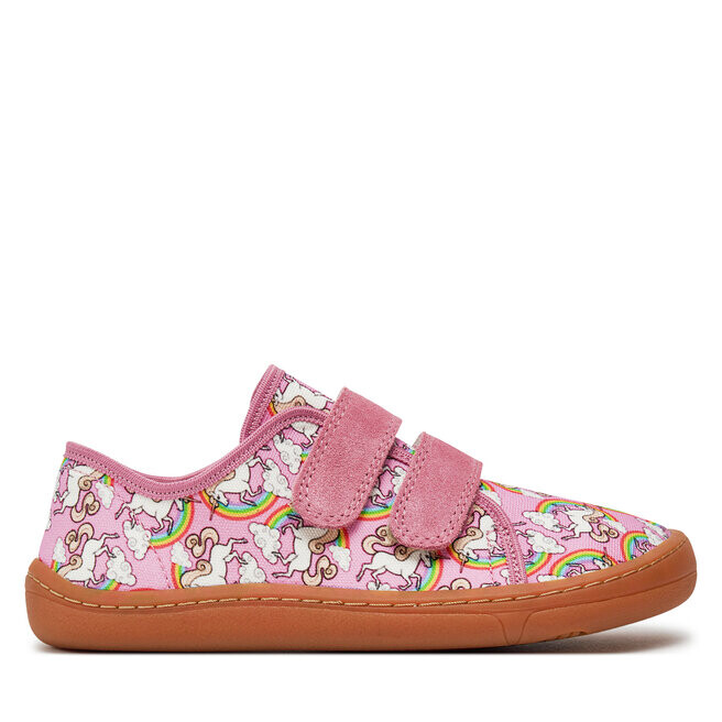 

Кроссовки Froddo Barefoot Canvas G1700379-4 D White/Pink 4, цвет