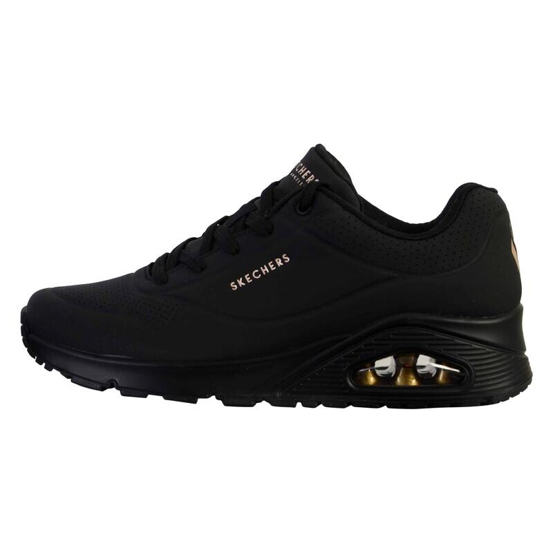 

Женские кроссовки Skechers для ходьбы 73690_BBK Черный со шнурками, цвет azul