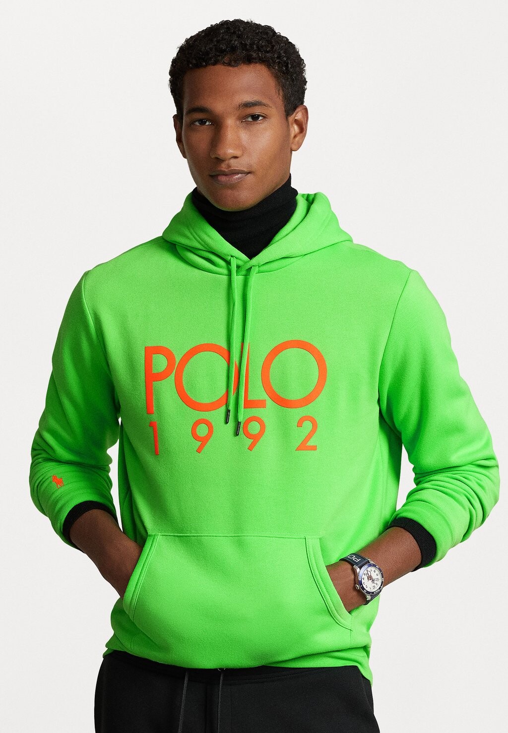 Толстовка Polo Ralph Lauren HOOD LONG SLEEVE, ярко-лаймовый толстовка hood long sleeve polo ralph lauren big